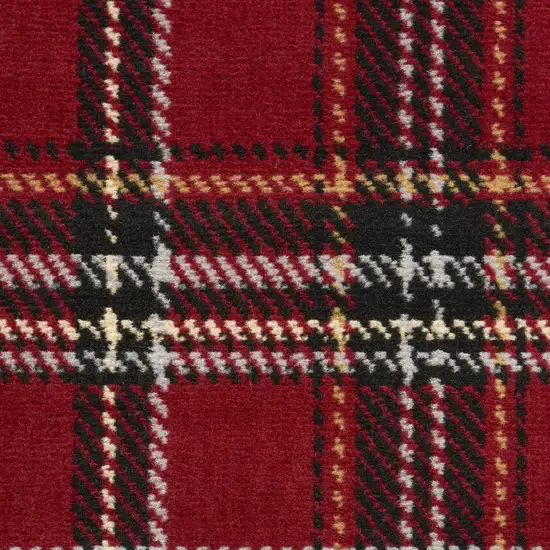 Black And Red Plaid Area Rug Photo 4