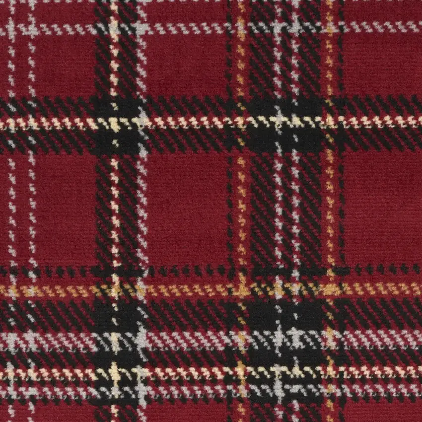Black And Red Plaid Area Rug Photo 8
