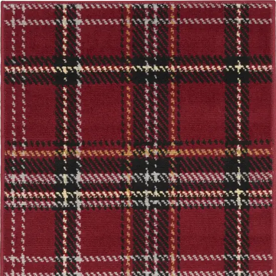 Black And Red Plaid Area Rug Photo 7