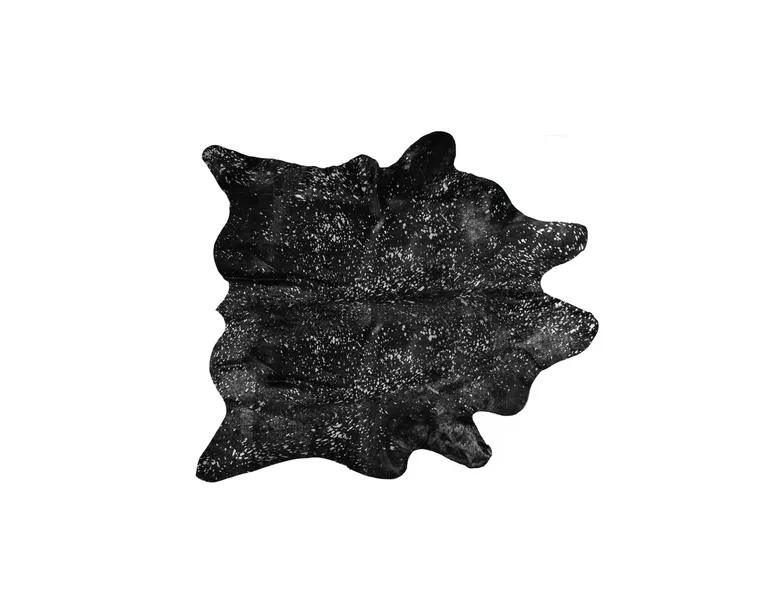 Black And Silver Cowhide - Area Rug Photo 1