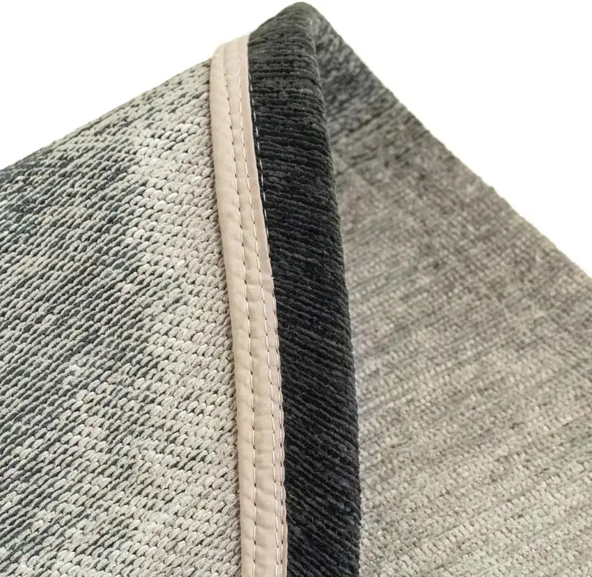 Black And White Abstract Washable Area Rug With UV Protection Photo 7