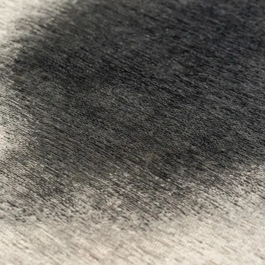 Black And White Abstract Washable Area Rug With UV Protection Photo 2