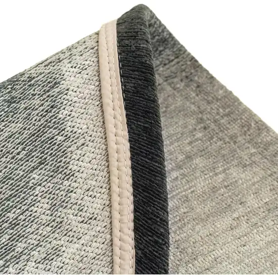 Black And White Abstract Washable Area Rug With UV Protection Photo 7