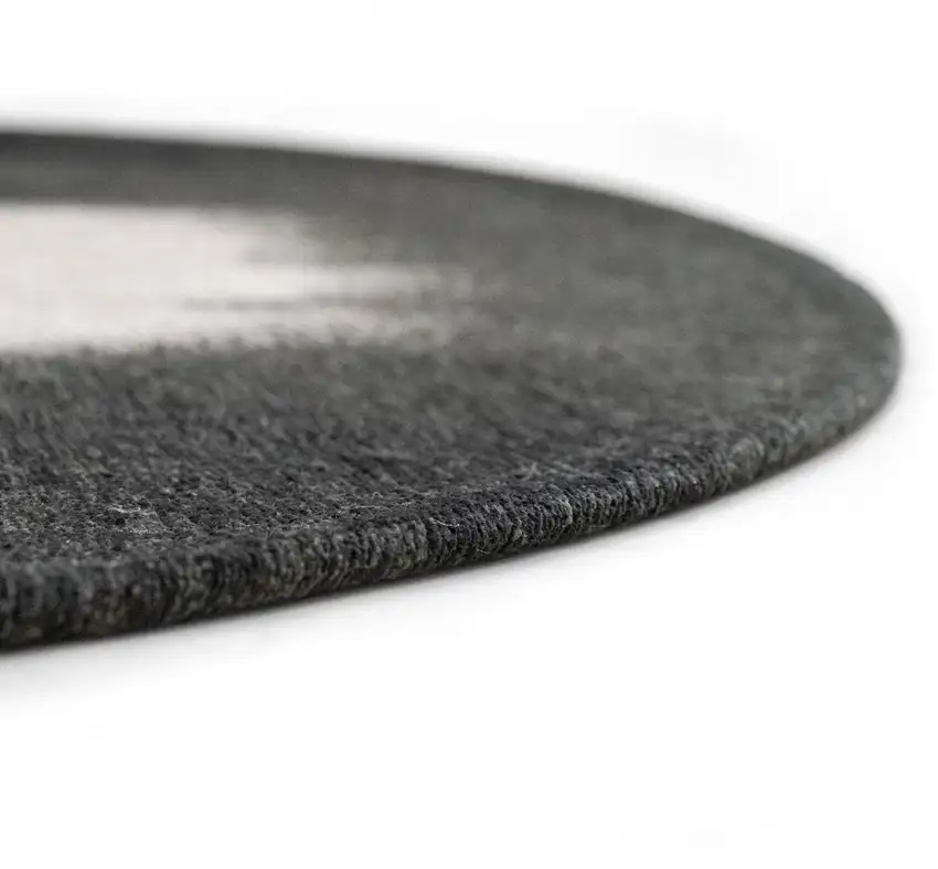 Black And White Abstract Washable Area Rug With UV Protection Photo 9