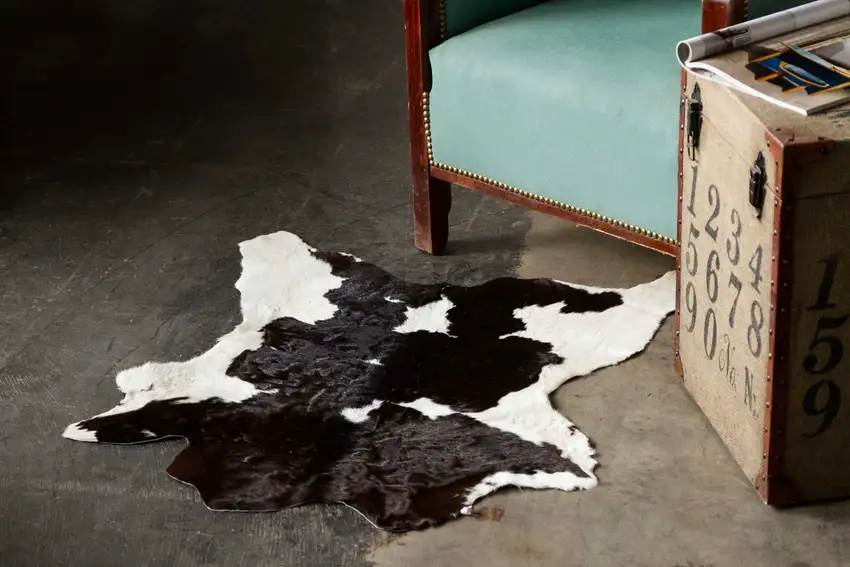 Black And White Calfskin - Area Rug Photo 3