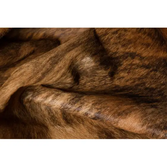 Black And White Cowhide Hand Knotted Area Rug Photo 6