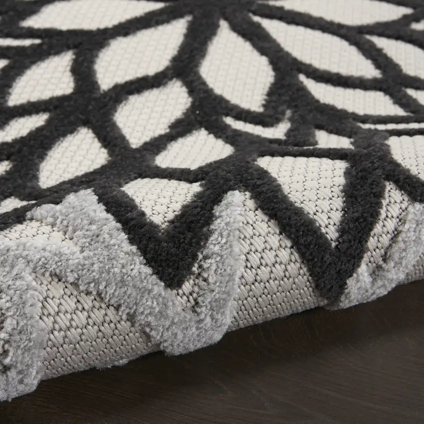 Black And White Indoor Outdoor Area Rug Photo 8