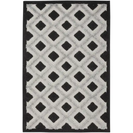 Black And White Indoor Outdoor Area Rug Photo 3
