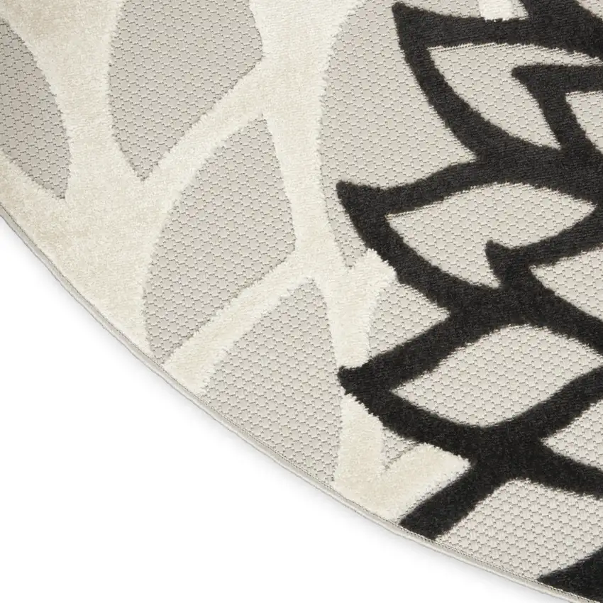 Black And White Indoor Outdoor Area Rug Photo 4