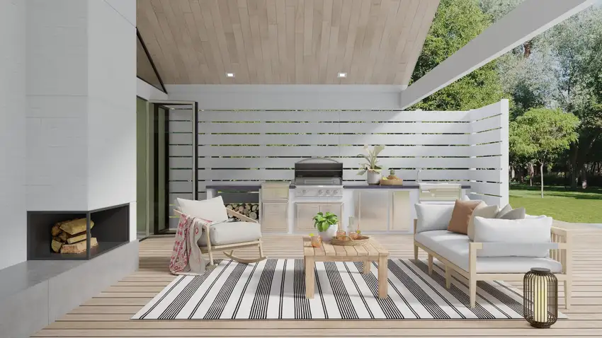 Black And White Striped Dhurrie Hand Woven Stain Resistant Area Rug Photo 5