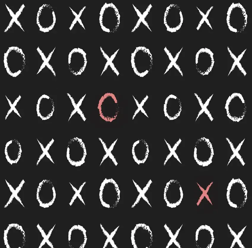 Black And White XOXO Youthful Washable Area Rug Photo 3