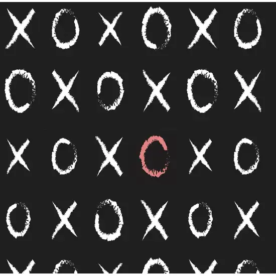 Black And White XOXO Youthful Washable Area Rug Photo 3