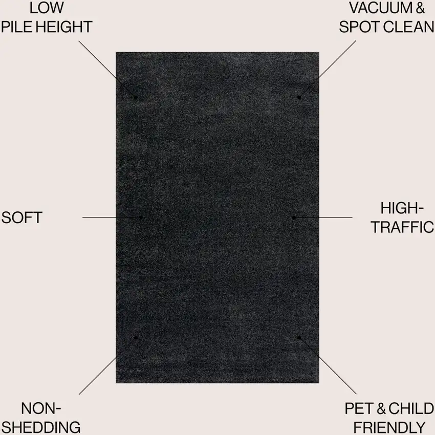 Black Area Rug Photo 9