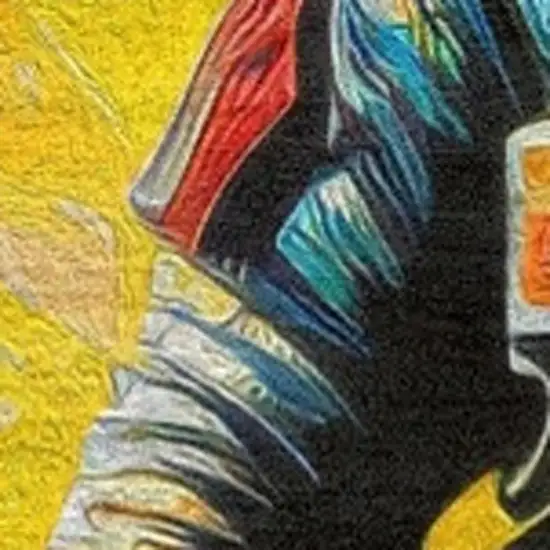 Black Blue And Orange Spaceman Youthful Washable Area Rug Photo 4