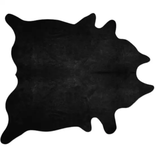 Black Cowhide Area Rug Photo 2