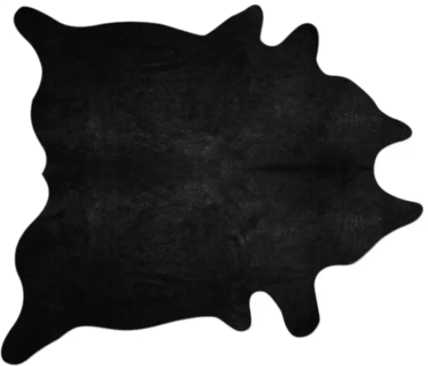 Black Cowhide Area Rug Photo 2