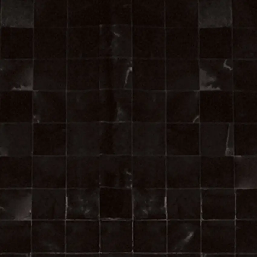 Black Cowhide Patchwork Area Rug Photo 8