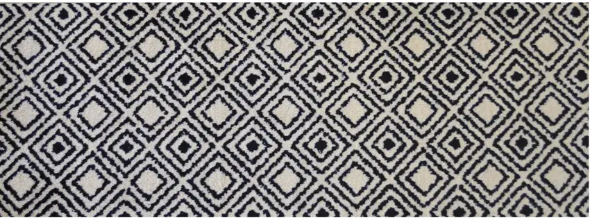 Black Diamond Washable Runner Rug Photo 1