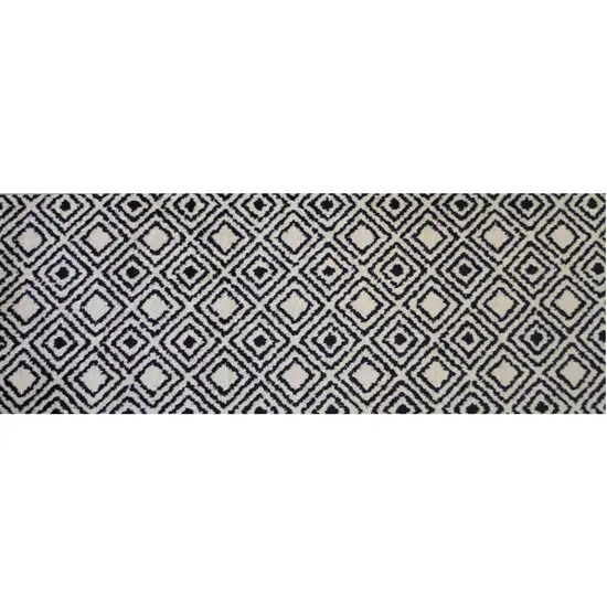 Black Diamond Washable Runner Rug Photo 1