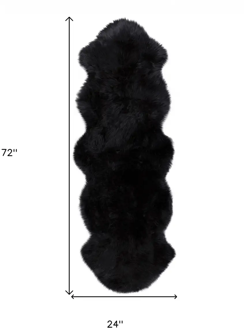 Black Animal Print Area Rug Photo 3
