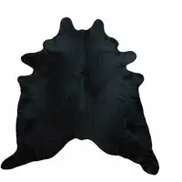 Photo of Black Dyed Brindled Cowhide Rug