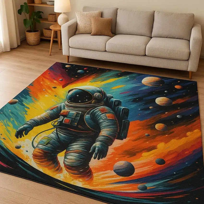 Black Flatweave Area Rug Photo 1