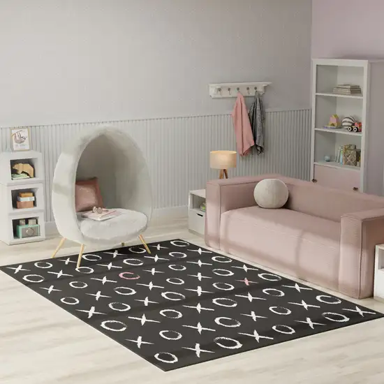 Black Flatweave Area Rug Photo 4