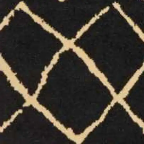 Black Floral Power Loom Area Rug Photo 6