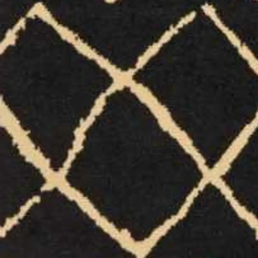 Black Floral Power Loom Area Rug Photo 6