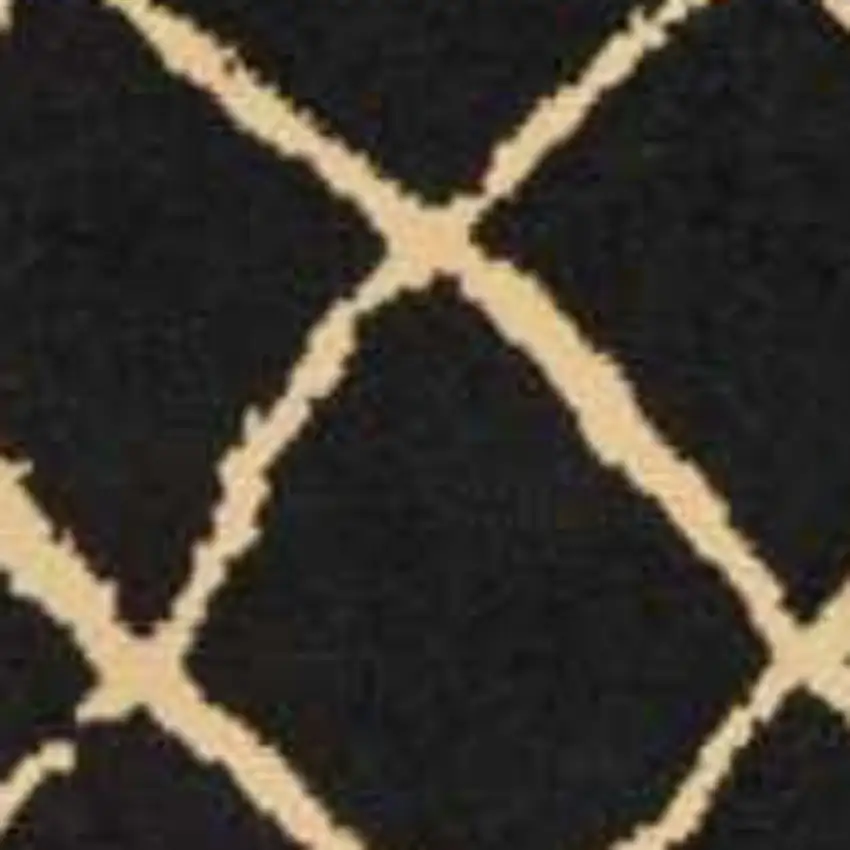 Black Floral Power Loom Area Rug Photo 7