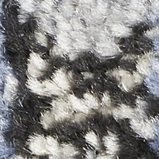 Black Floral Power Loom Distressed Area Rug Photo 3