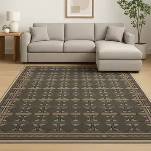 Photo of Black Geometric Area Rug