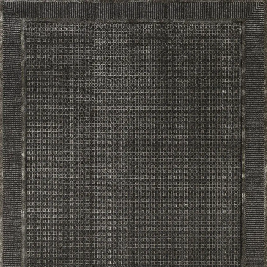 Black Geometric Area Rug Photo 9