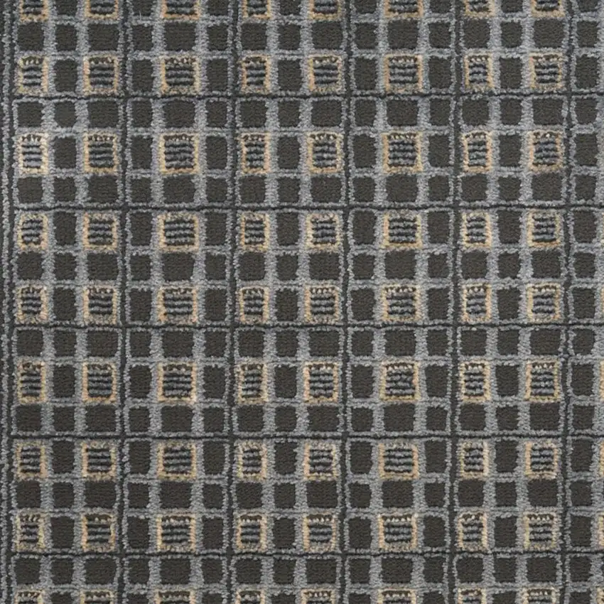 Black Geometric Area Rug Photo 4