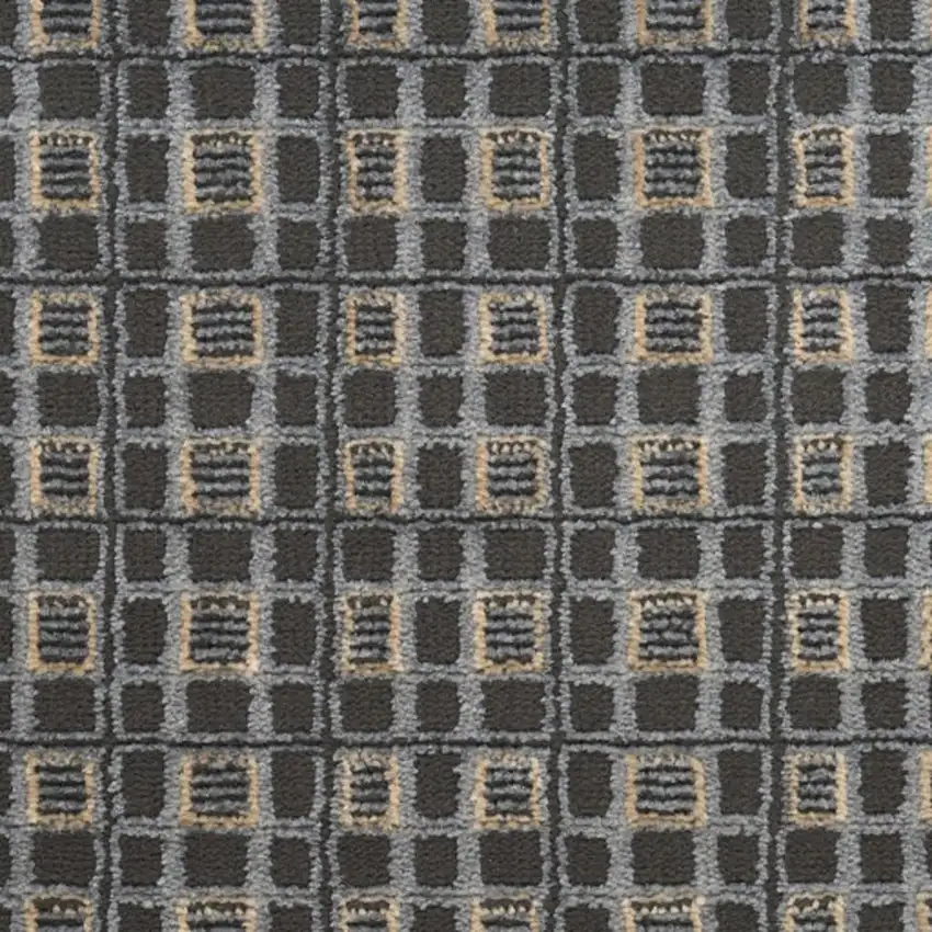 Black Geometric Area Rug Photo 2