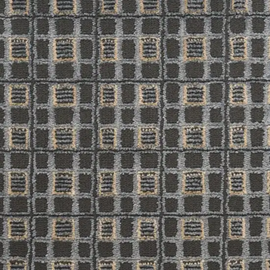 Black Geometric Area Rug Photo 2