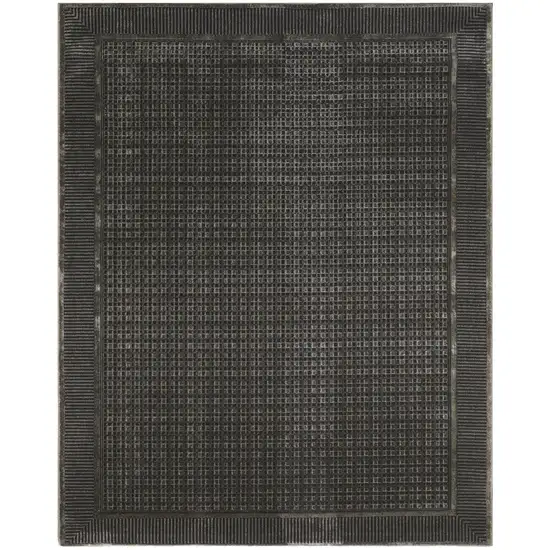 Black Geometric Area Rug Photo 8