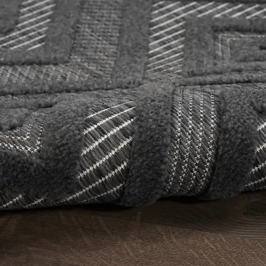 Black Indoor Outdoor Area Rug Photo 9