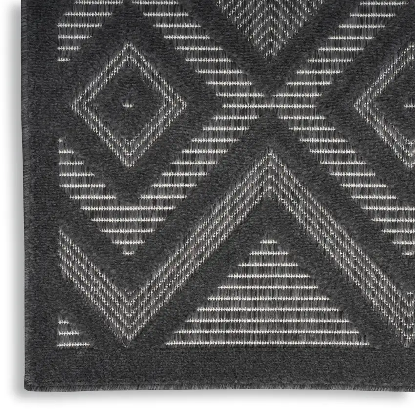 Black Indoor Outdoor Area Rug Photo 4