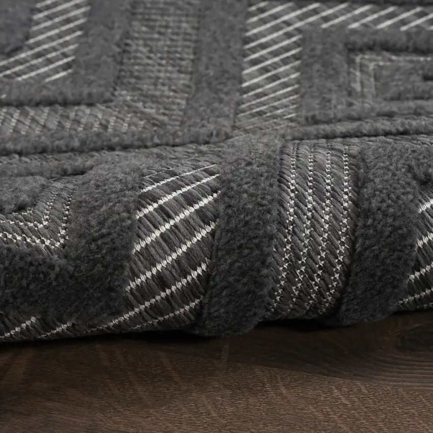 Black Indoor Outdoor Area Rug Photo 8