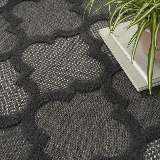 Black Indoor Outdoor Area Rug Photo 9