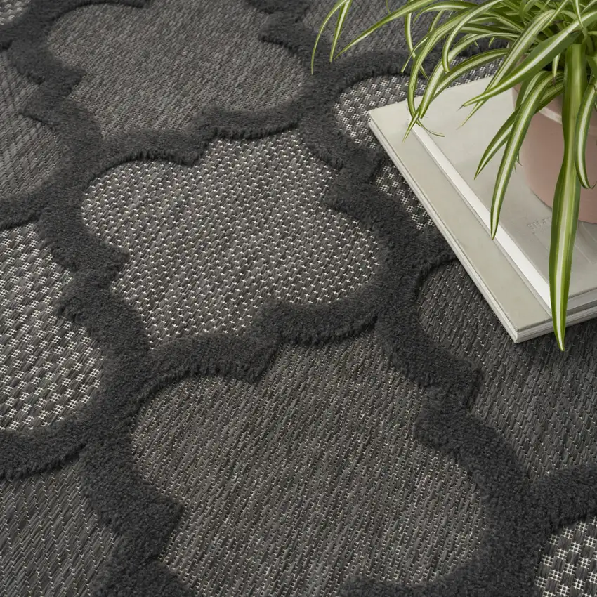 Black Indoor Outdoor Area Rug Photo 9