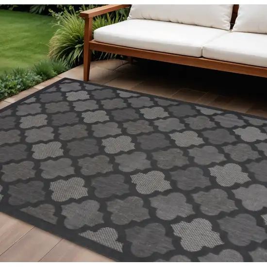 Black Indoor Outdoor Area Rug Photo 2