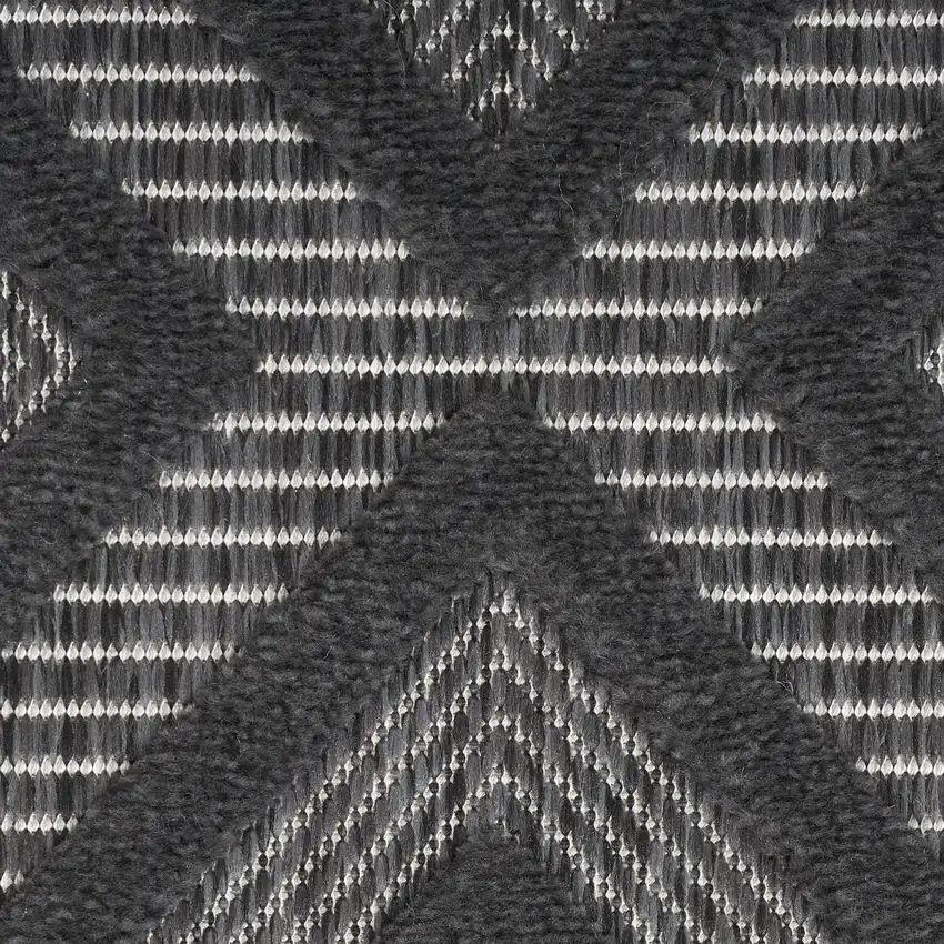 Charcoal And Gray Indoor Outdoor Area Rug Photo 9