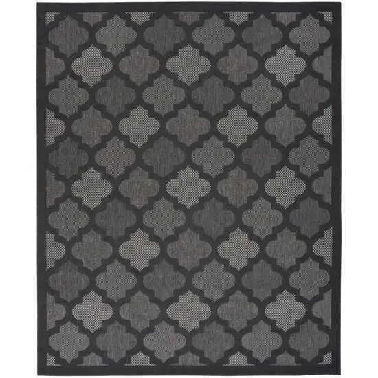 Charcoal And Gray Indoor Outdoor Area Rug Photo 1