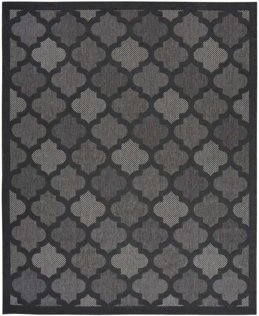 Charcoal And Gray Indoor Outdoor Area Rug Photo 3