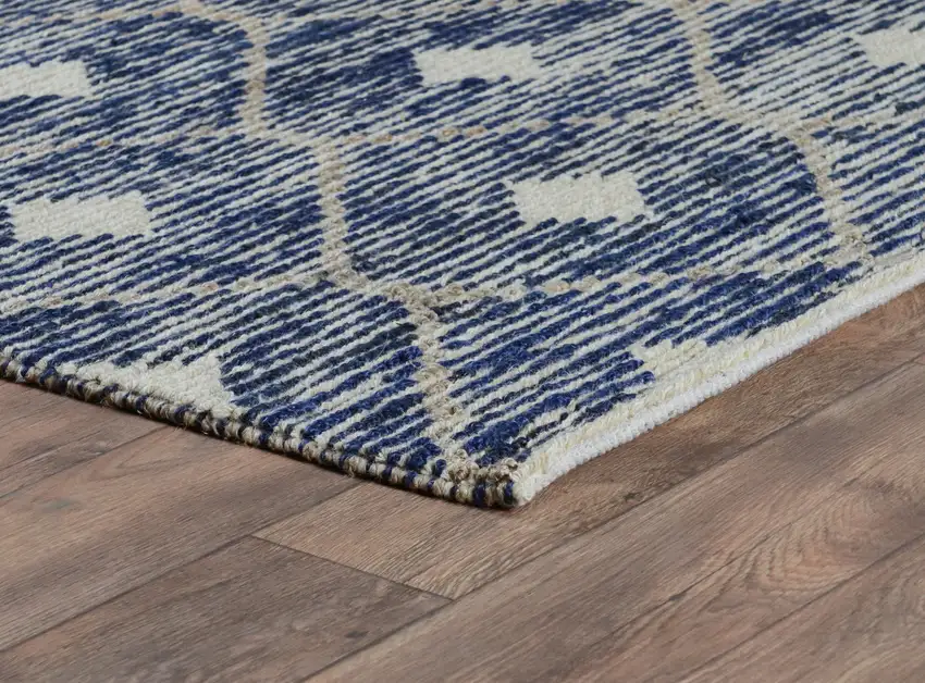 Black Geometric Hand Woven Area Rug Photo 3