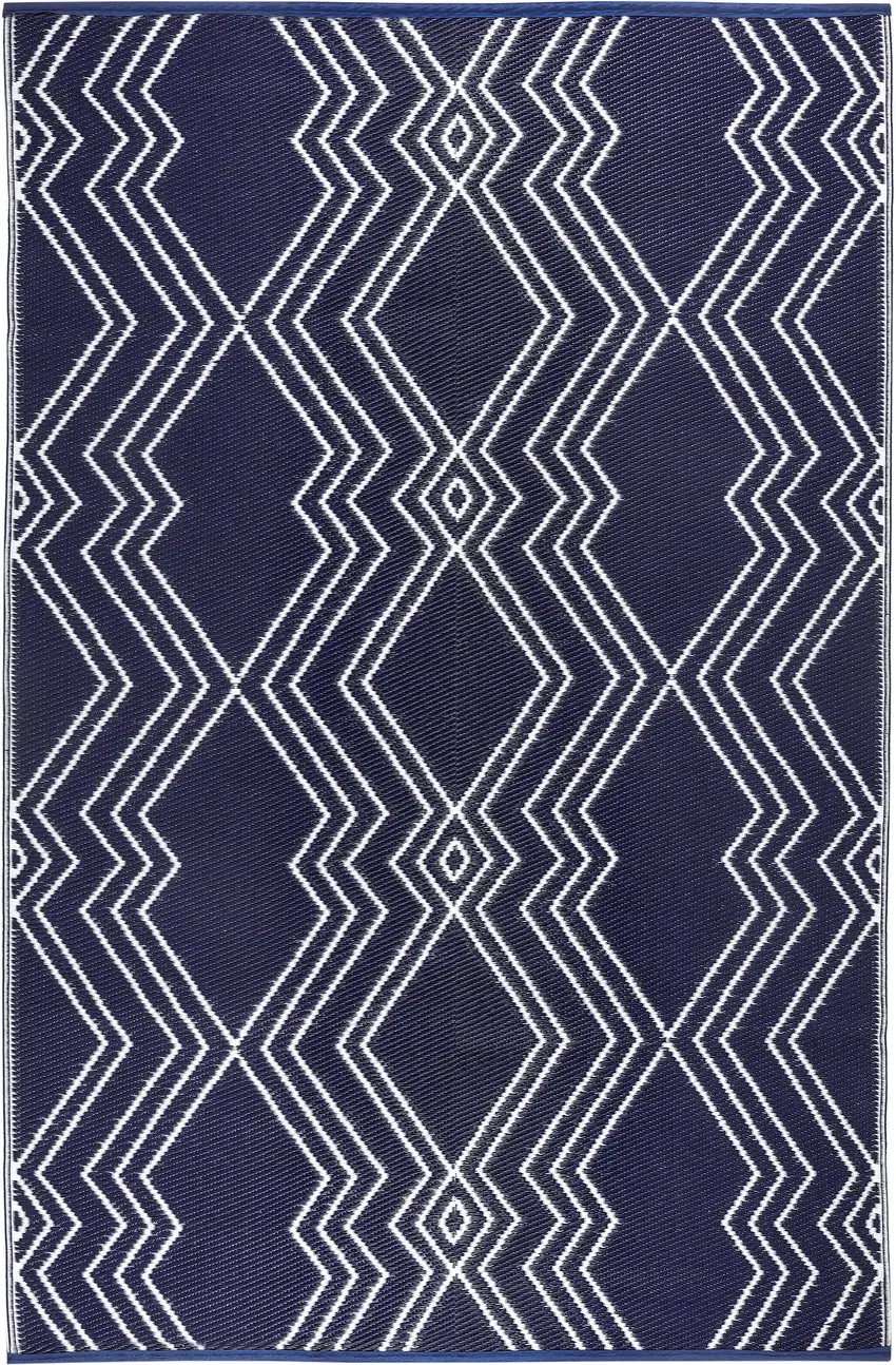 Black Geometric Machine Braided Distressed Area Rug With UV Protection Photo 4