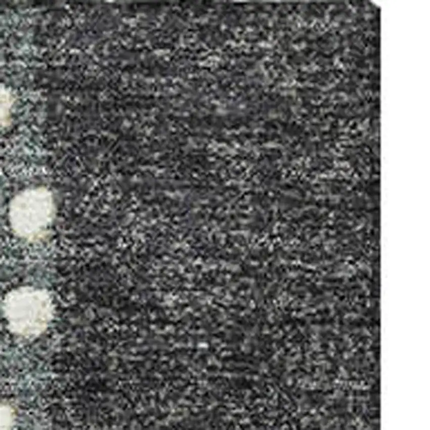 Black Gold And Ivory Geometric Washable Area Rug With UV Protection Photo 3