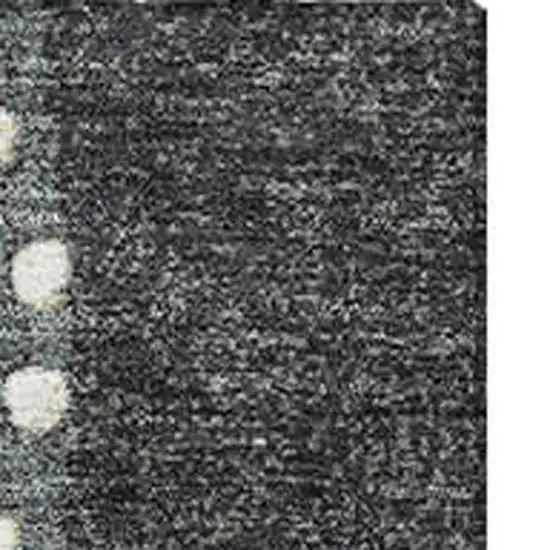 Black Gold And Ivory Geometric Washable Area Rug With UV Protection Photo 4